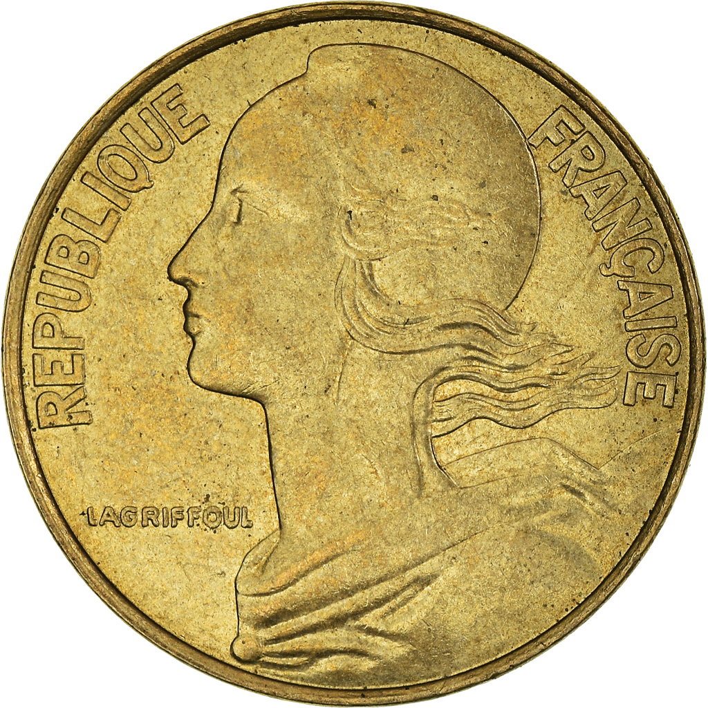 Moneda, Francia, 20 Centimes, 1997
