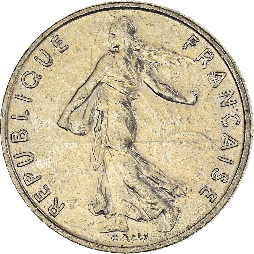 Moneda, Francia, 1/2 Franc, 2000