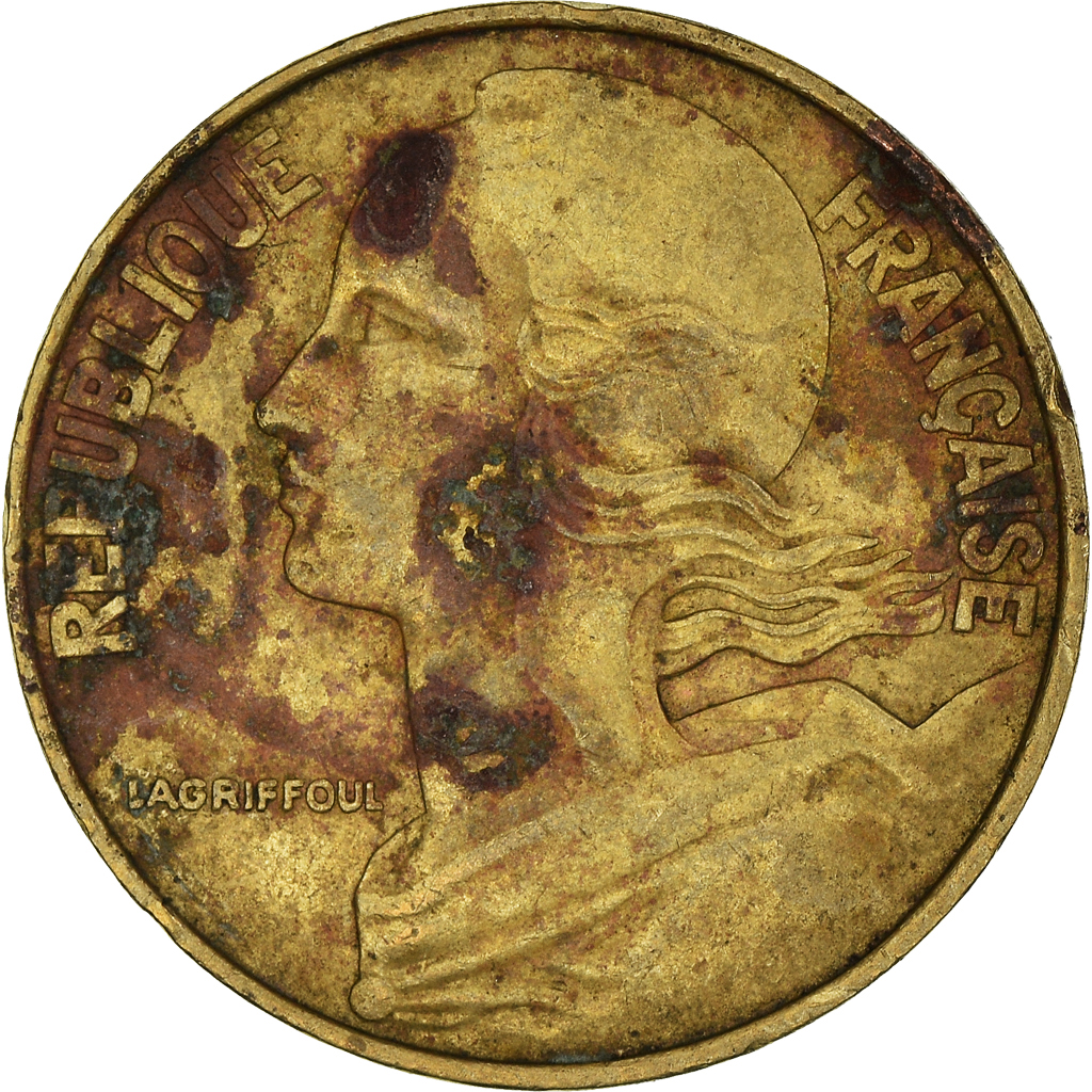 Moneda, Francia, 20 Centimes, 1985