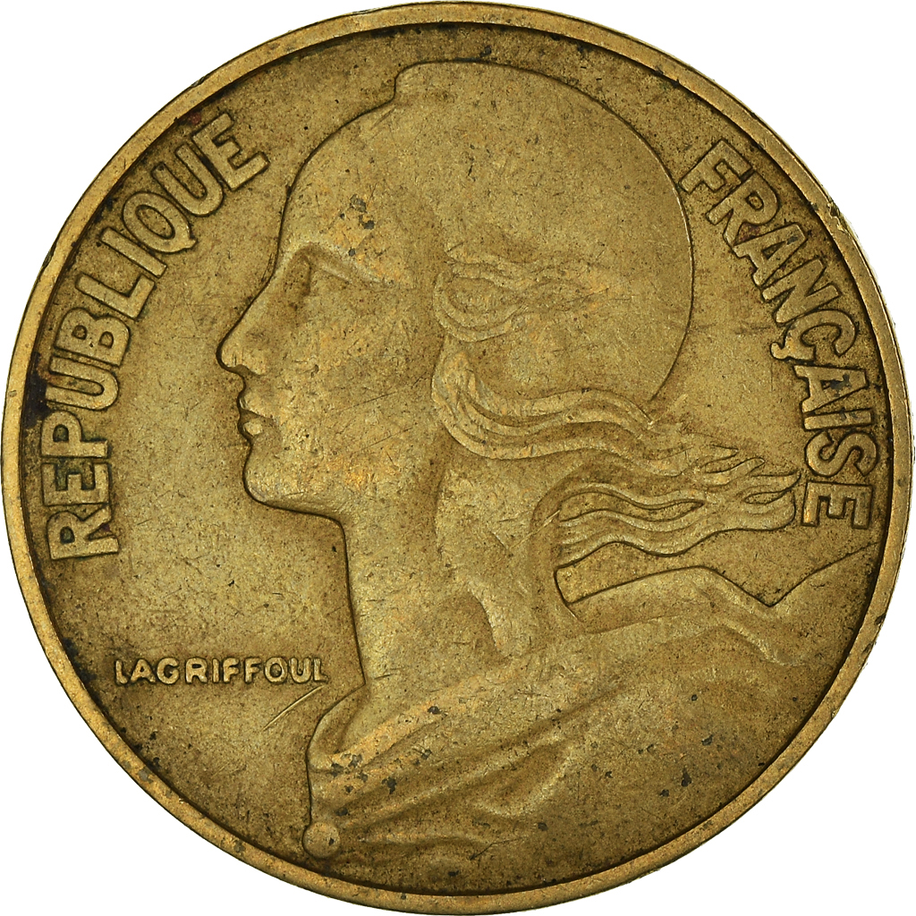 Moneda, Francia, 20 Centimes, 1963