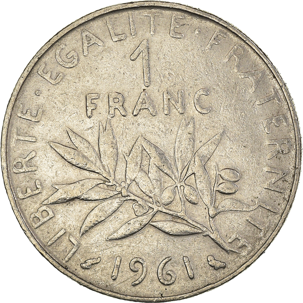 Moneda, Francia, Franc, 1961