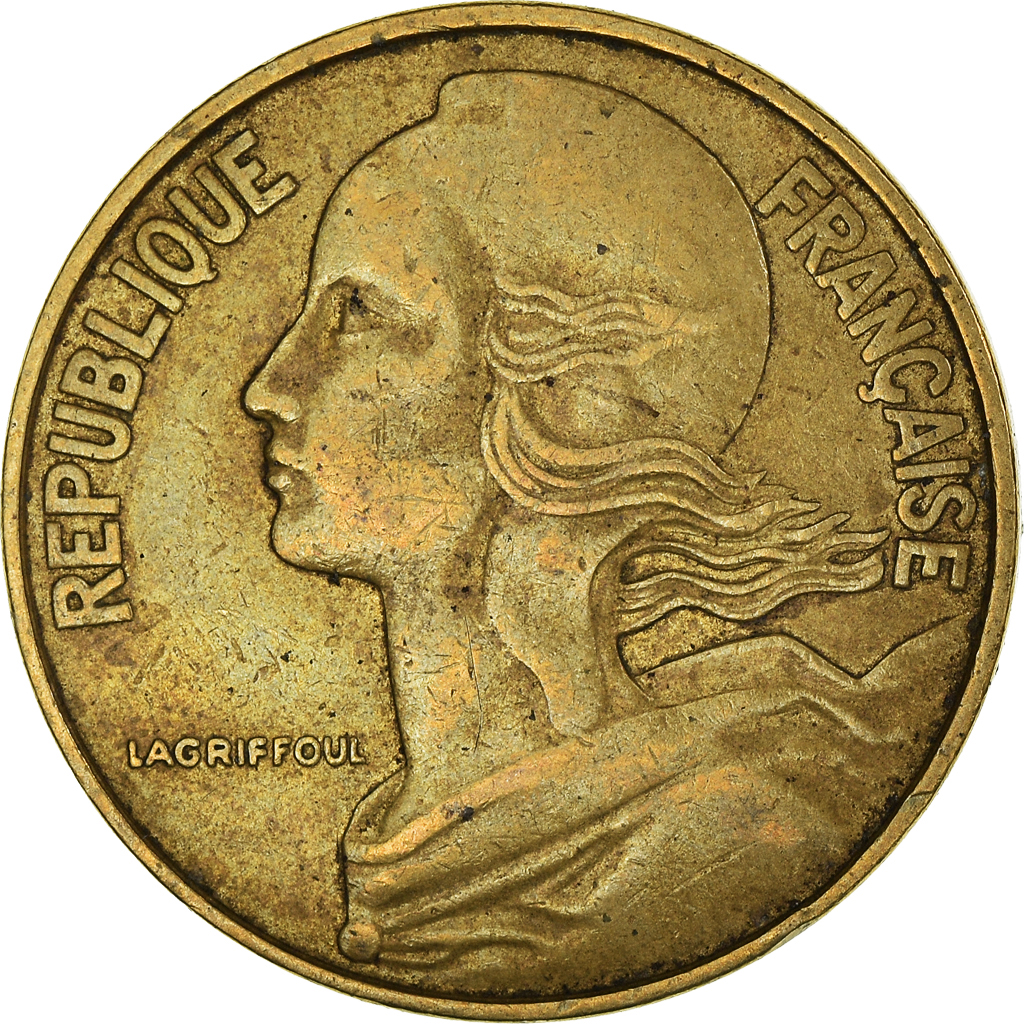Moneda, Francia, 20 Centimes, 1967