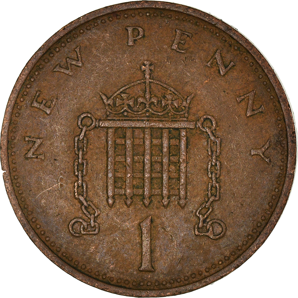 Moneda, Gran Bretaña, New Penny, 1971