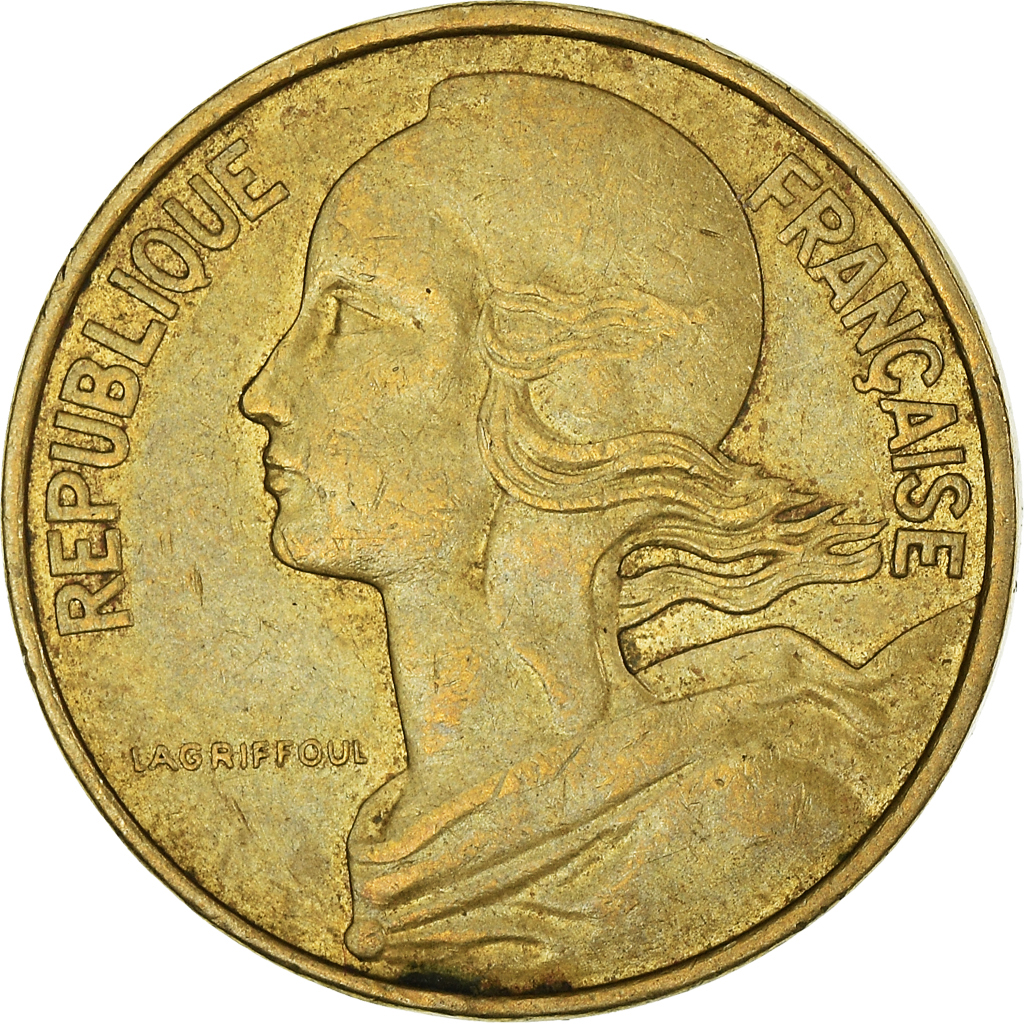 Moneda, Francia, 10 Centimes, 1976