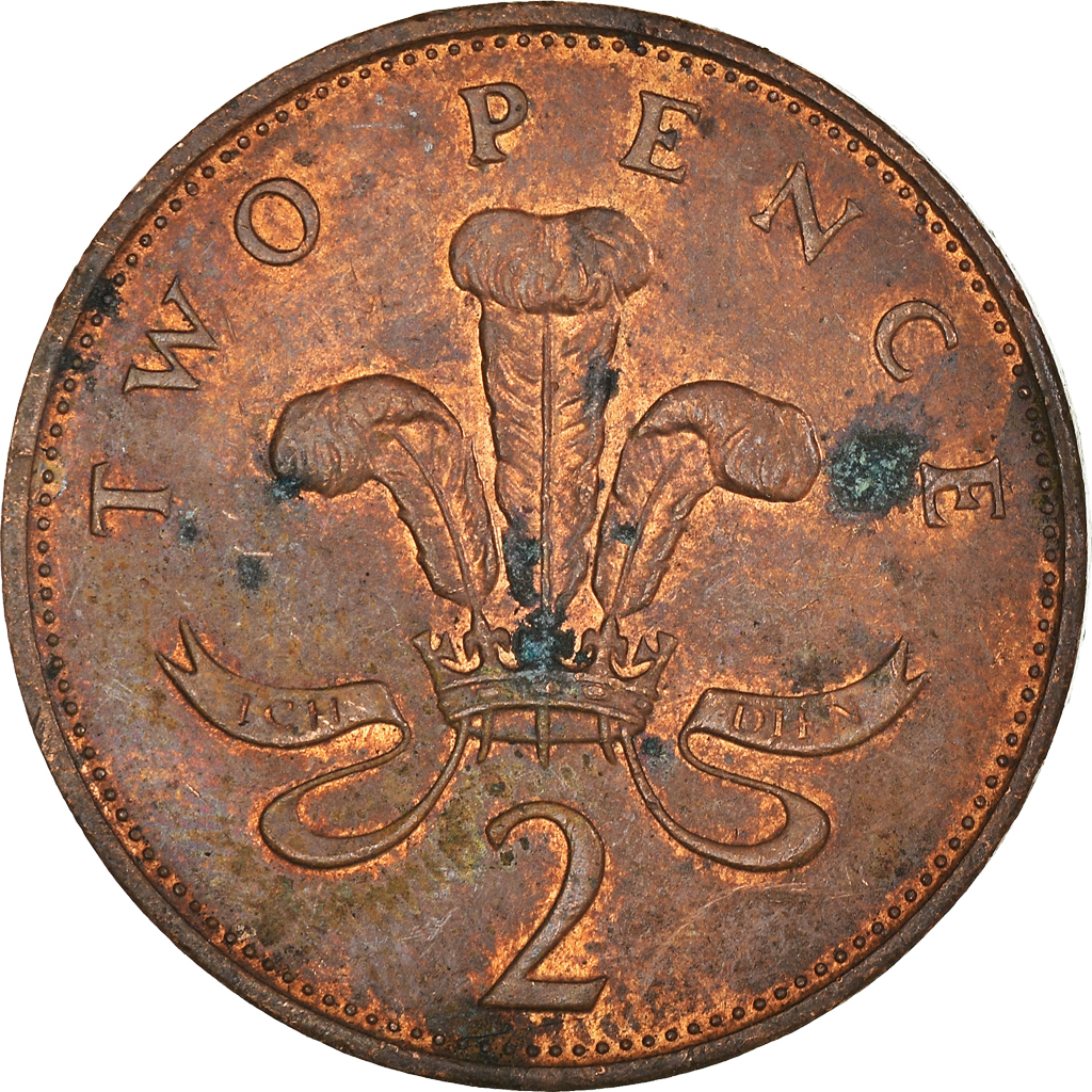 Moneda, Gran Bretaña, 2 Pence, 1989