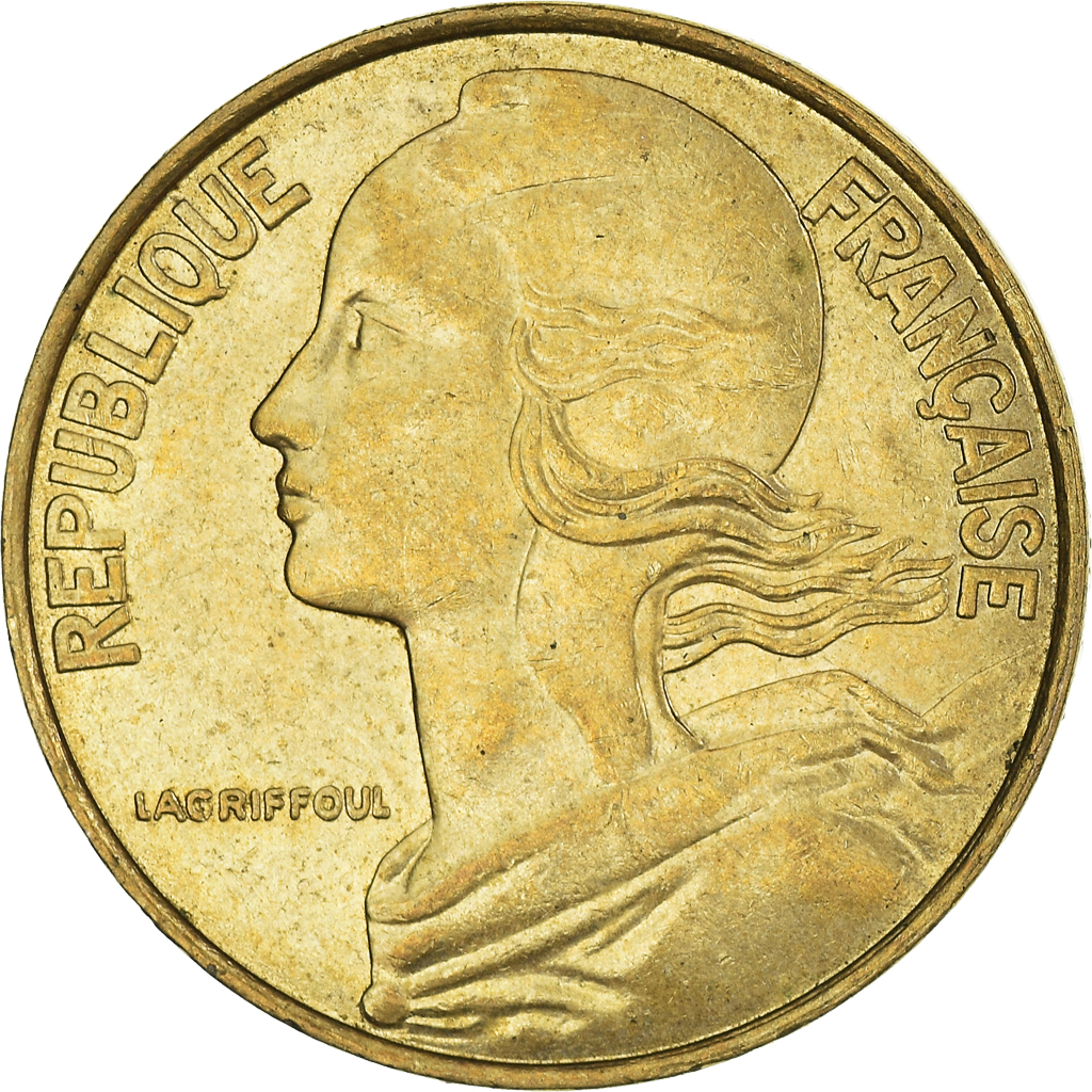 Moneda, Francia, 20 Centimes, 1997