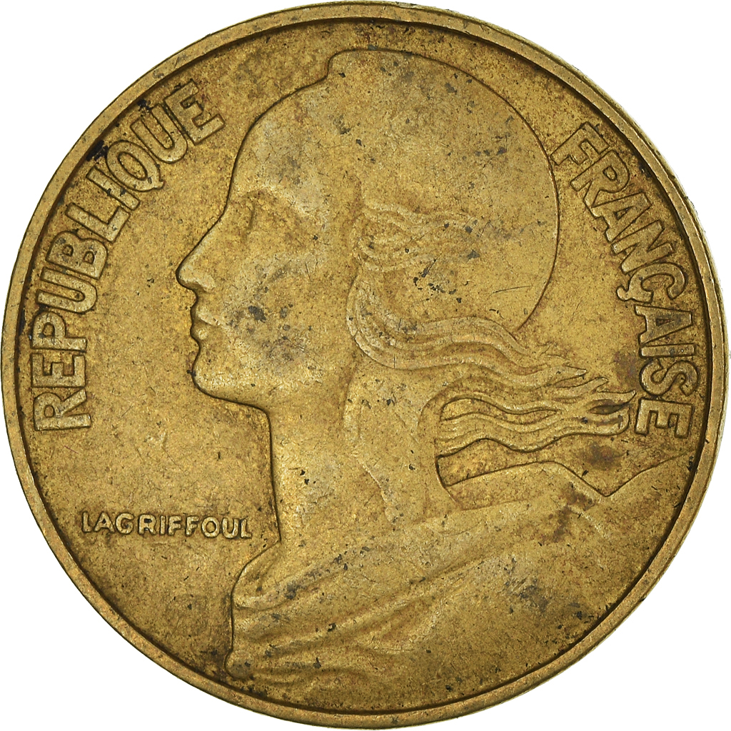 Moneda, Francia, 20 Centimes, 1969