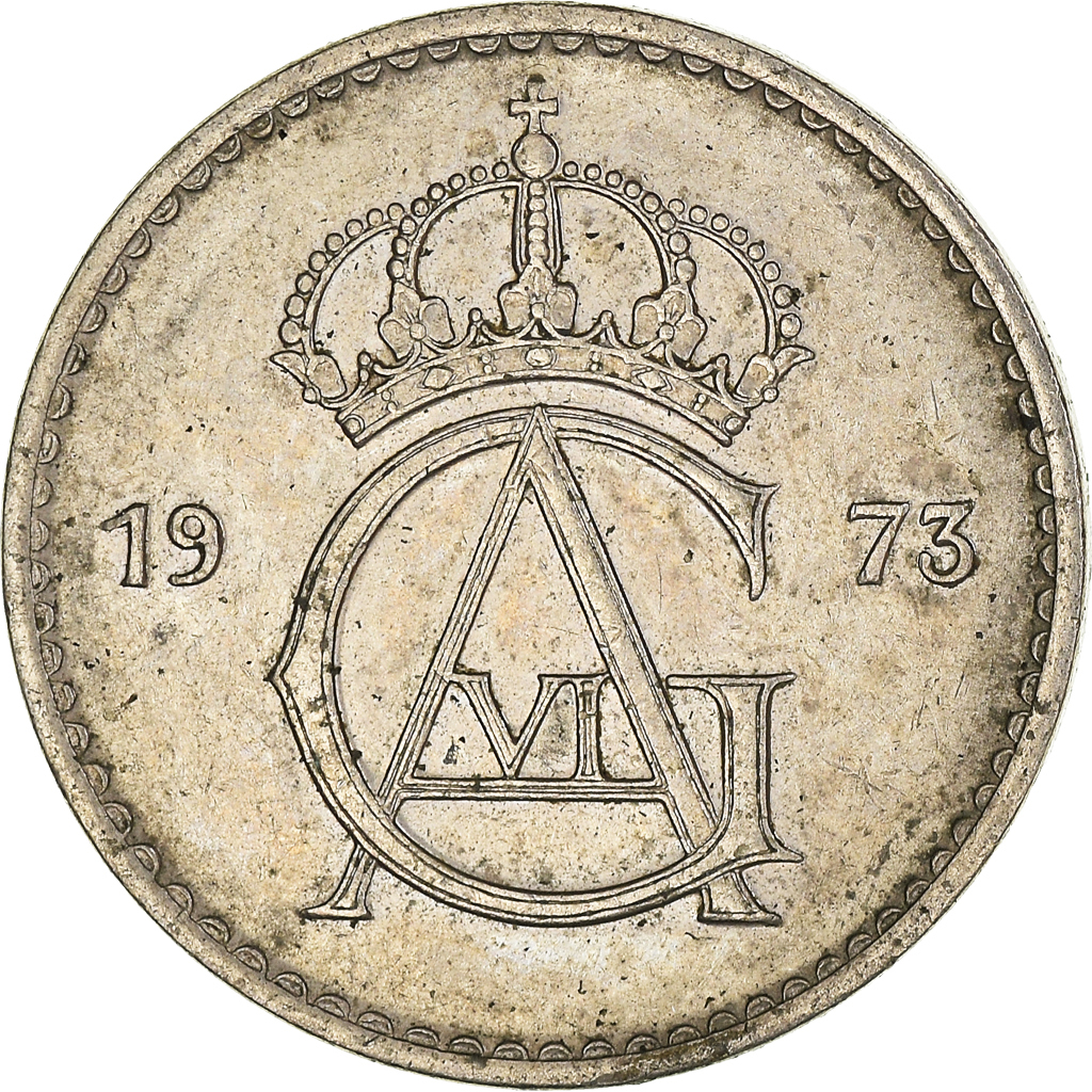 Moneda, Suecia, 50 Öre, 1973