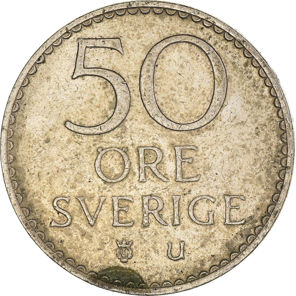 Moneda, Suecia, 50 Öre, 1973