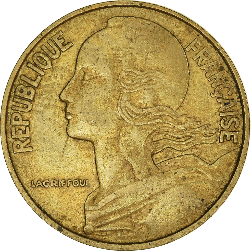 Moneda, Francia, 20 Centimes, 1969