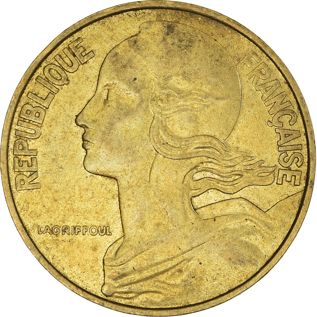 Moneda, Francia, 20 Centimes, 1978