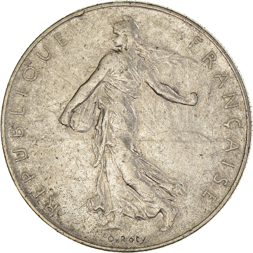 Moneda, Francia, Franc, 1975