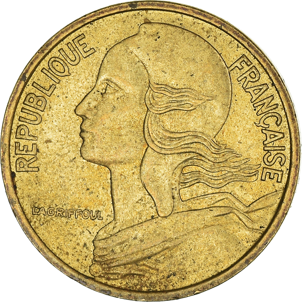 Moneda, Francia, 5 Centimes, 1985