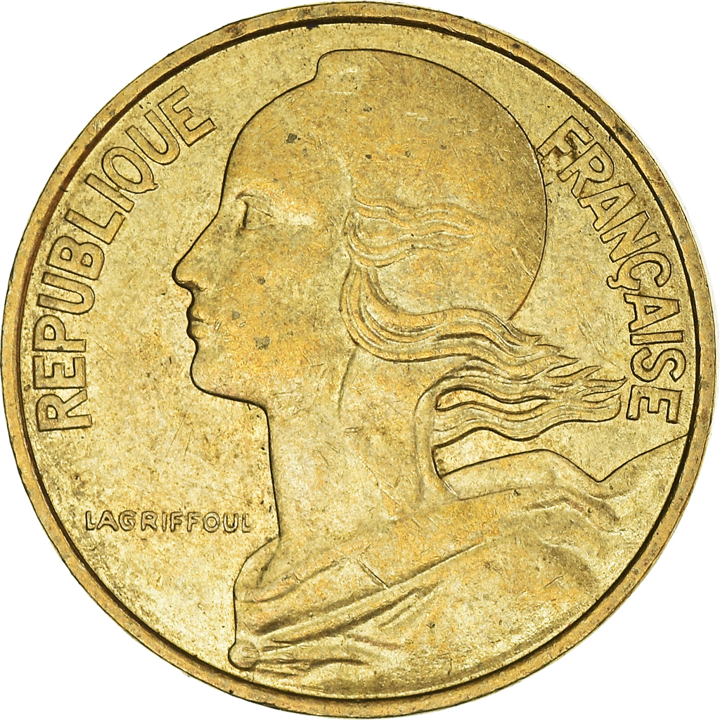 Moneda, Francia, 10 Centimes, 1991