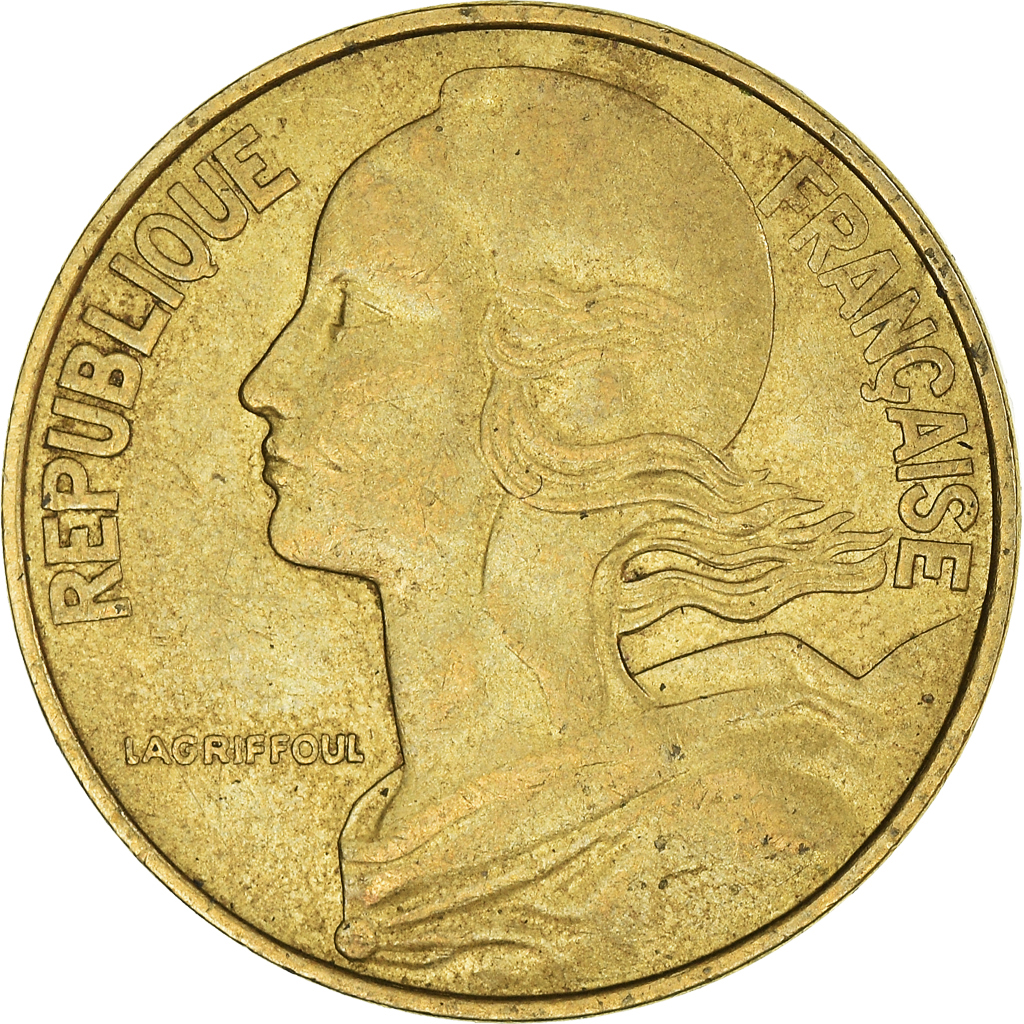 Moneda, Francia, 20 Centimes, 1978