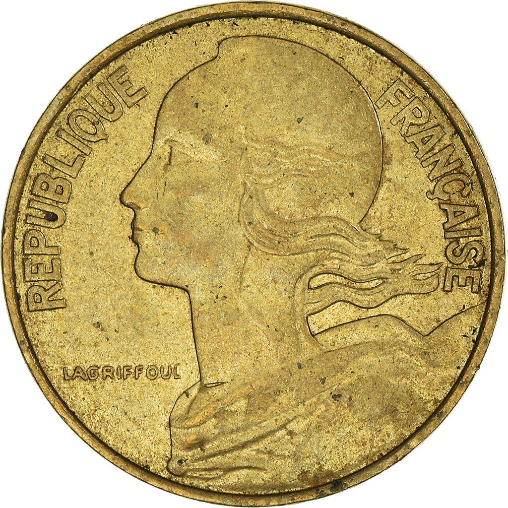 Moneda, Francia, 10 Centimes, 1991