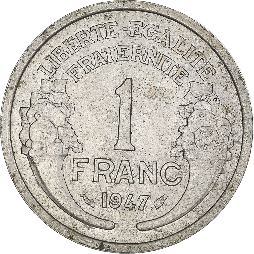 Moneda, Francia, Franc, 1947