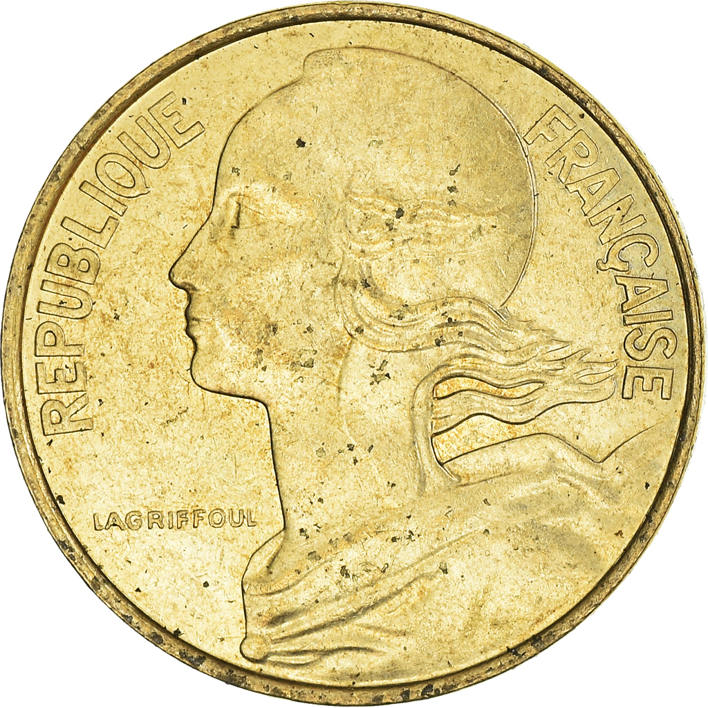 Moneda, Francia, 10 Centimes, 1987