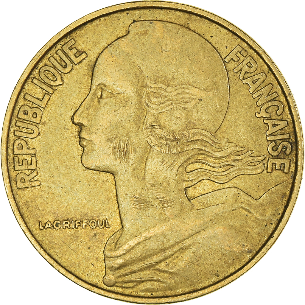 Moneda, Francia, 20 Centimes, 1970