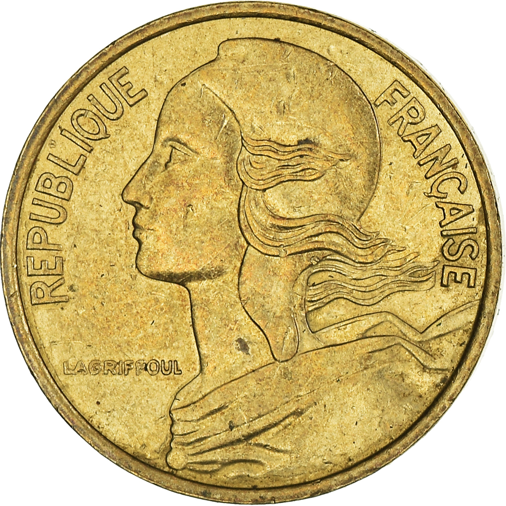 Moneda, Francia, 5 Centimes, 1986