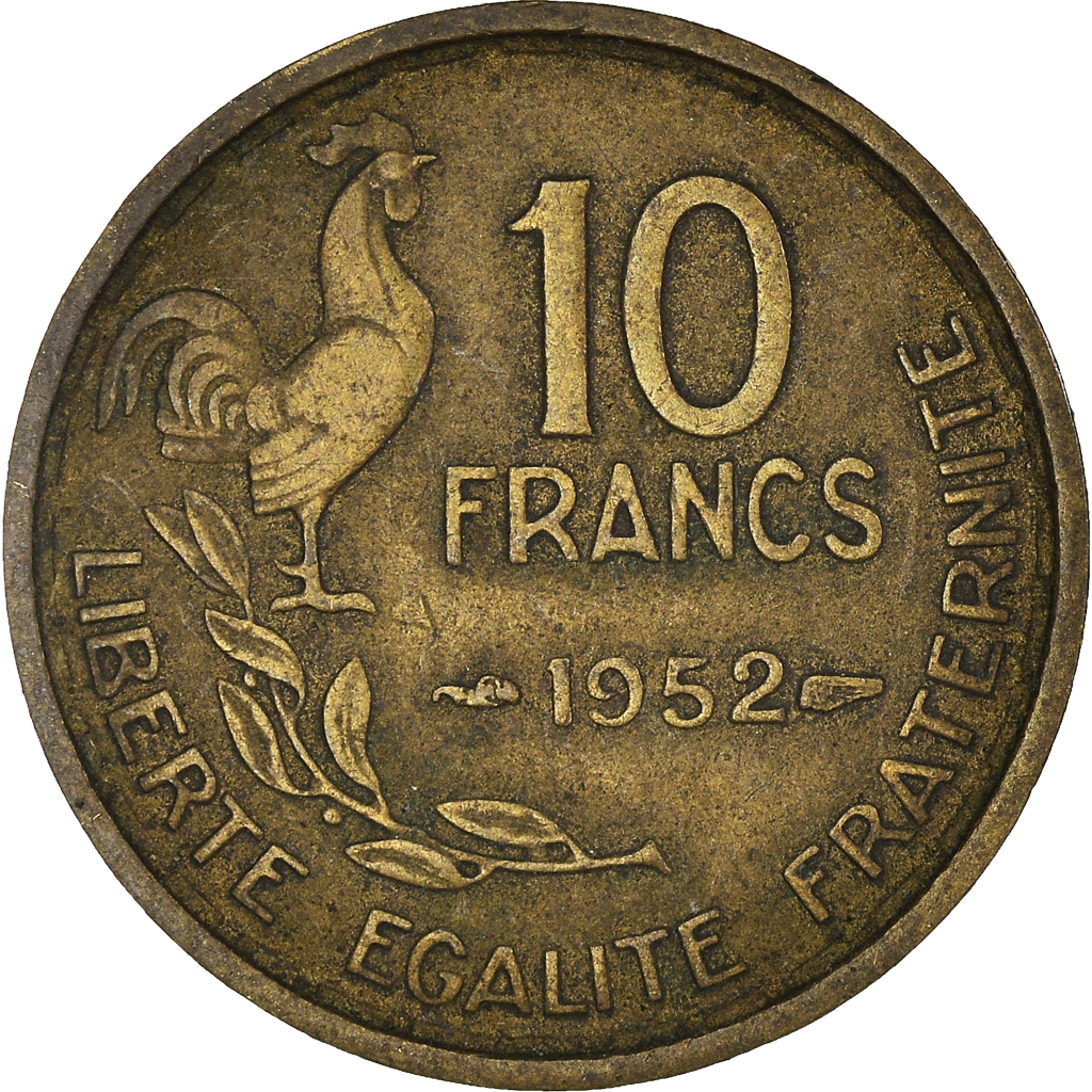 Moneda, Francia, 10 Francs, 1952