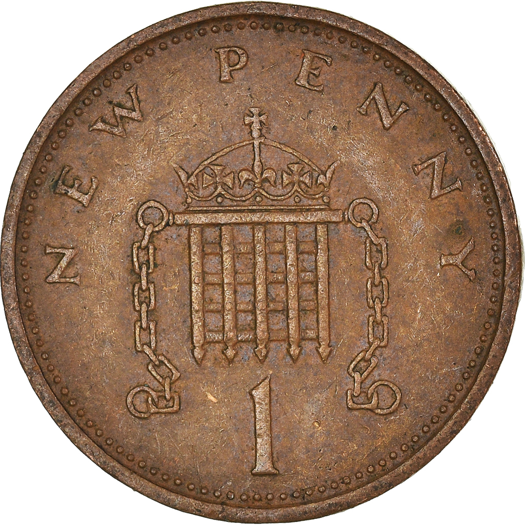 Moneda, Gran Bretaña, New Penny, 1973