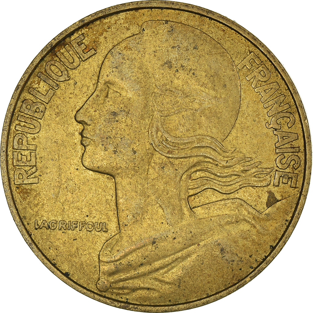 Moneda, Francia, 20 Centimes, 1983