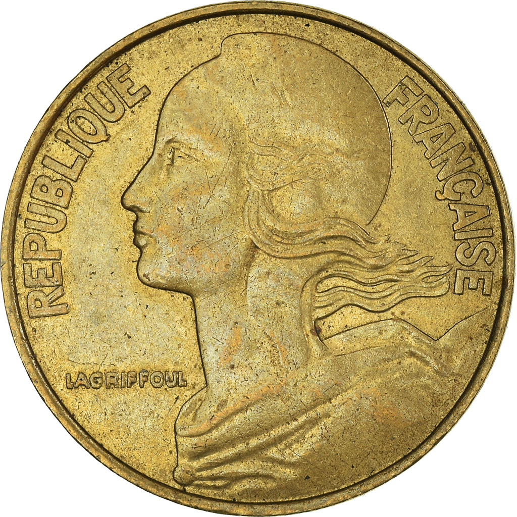 Moneda, Francia, 20 Centimes, 1991