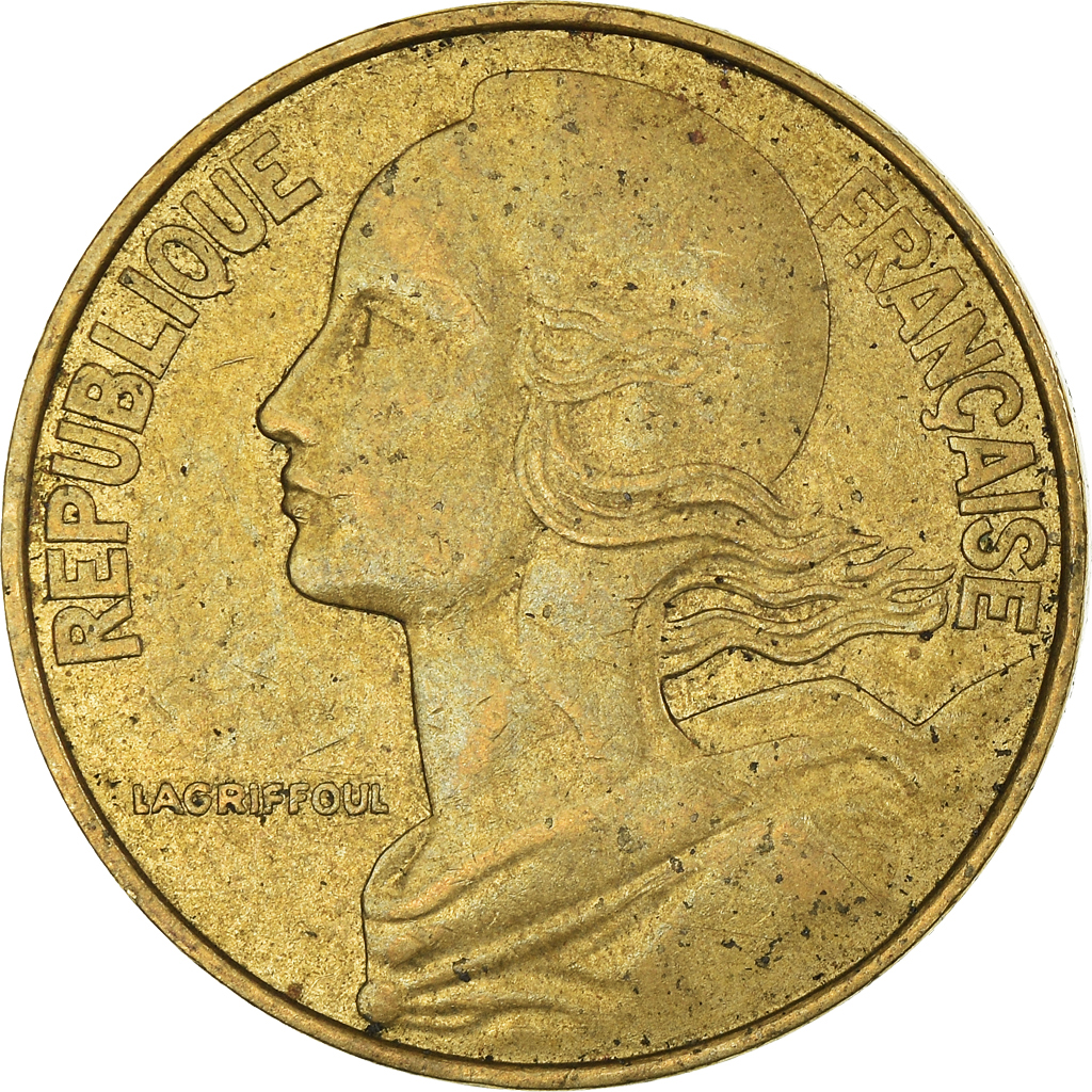 Moneda, Francia, 20 Centimes, 1983