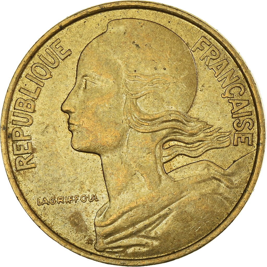 Moneda, Francia, 10 Centimes, 1990