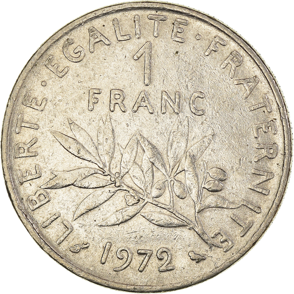 Moneda, Francia, Franc, 1972