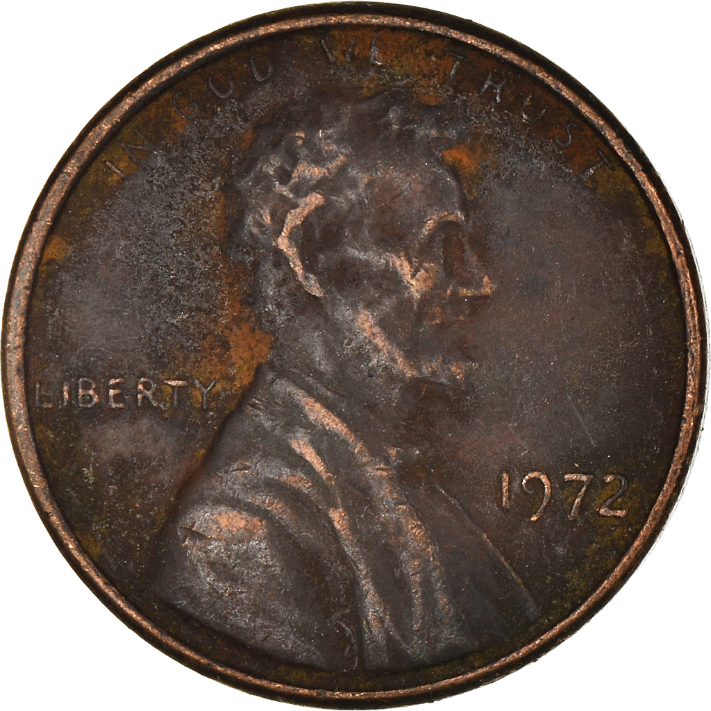 Moneda, Estados Unidos, Cent, 1972