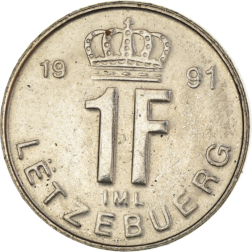 Moneda, Luxemburgo, Franc, 1991
