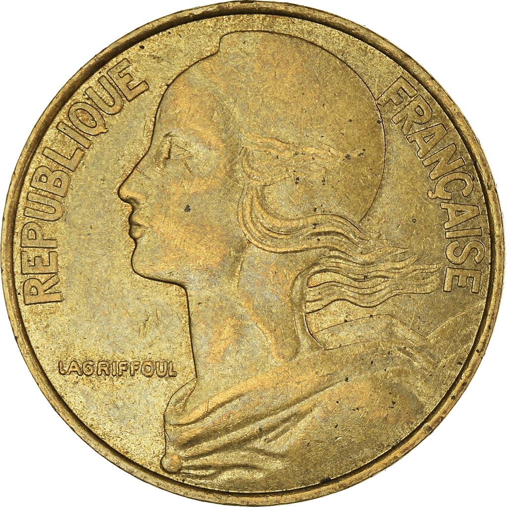 Moneda, Francia, 20 Centimes, 1995