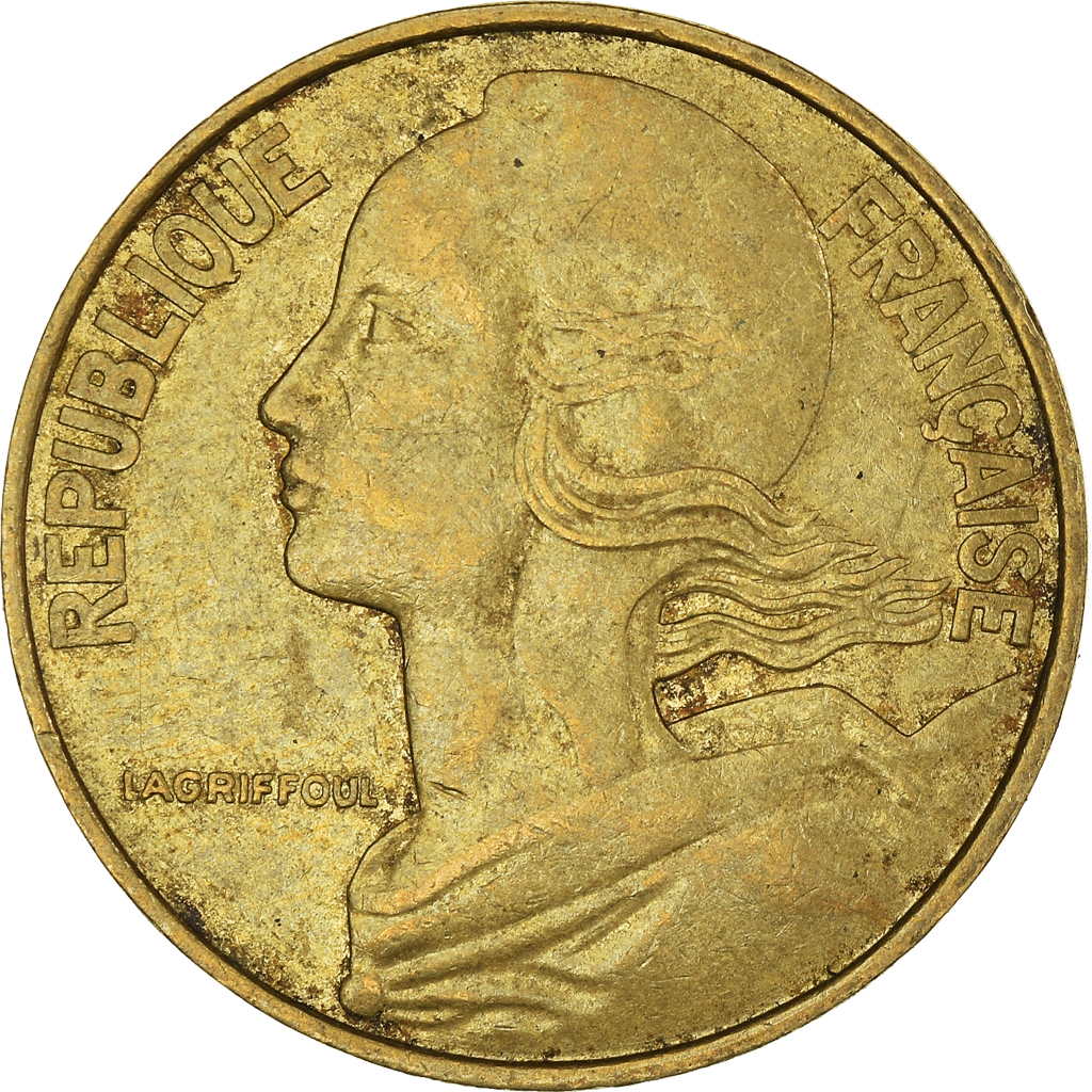 Moneda, Francia, 20 Centimes, 1981