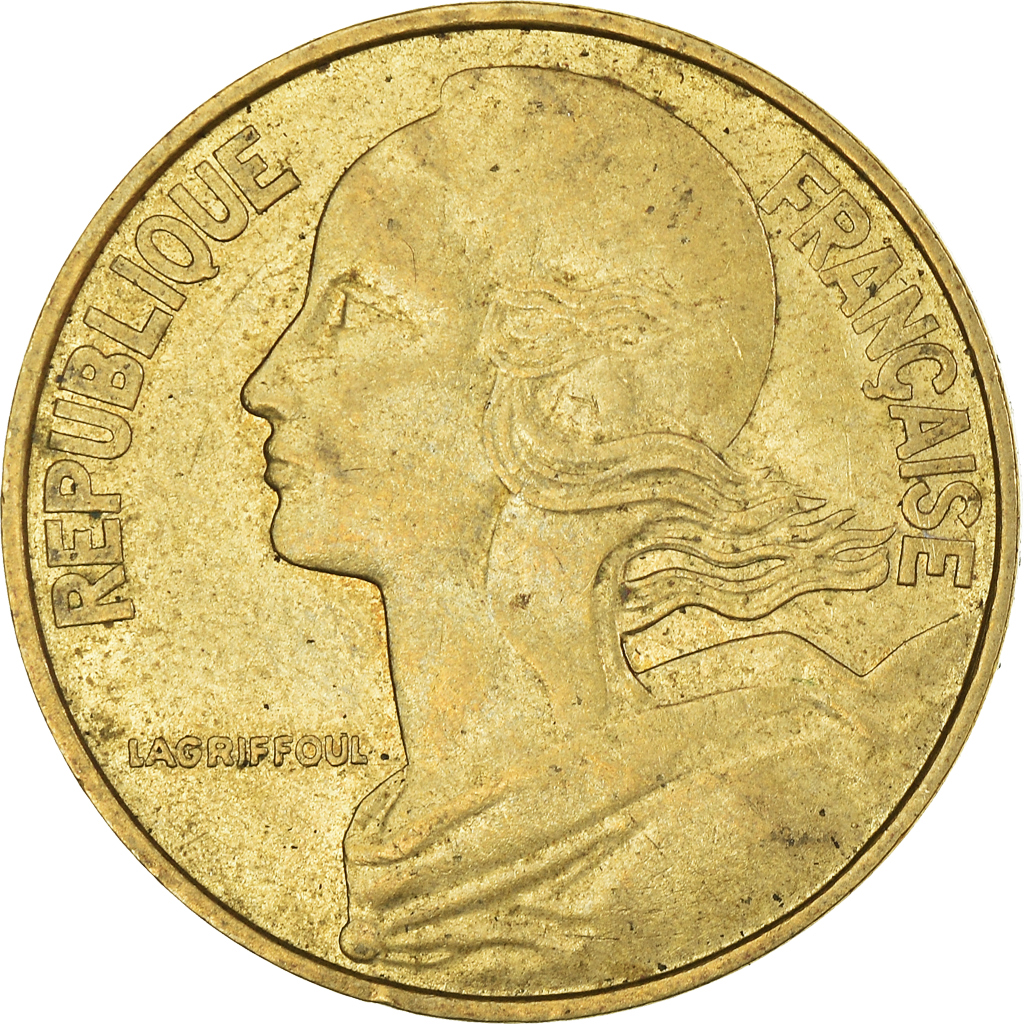 Moneda, Francia, 20 Centimes, 1982