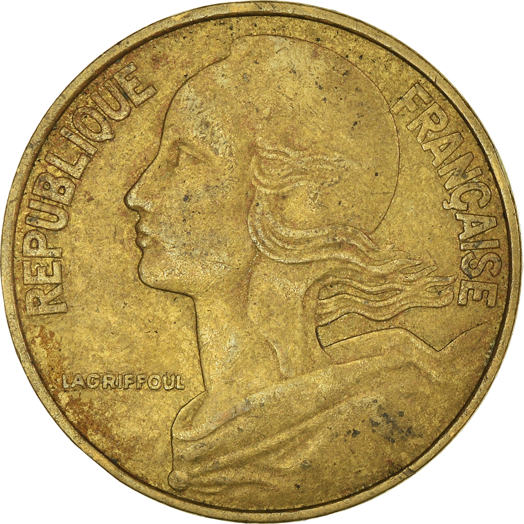 Moneda, Francia, 20 Centimes, 1978
