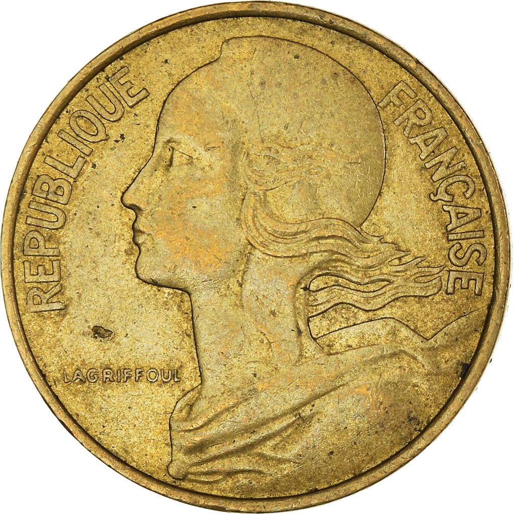Moneda, Francia, 10 Centimes, 1976