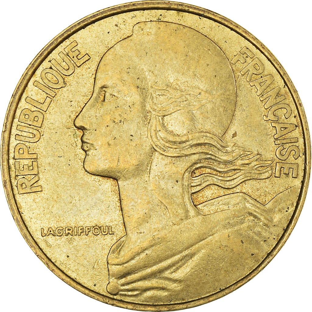 Moneda, Francia, 20 Centimes, 1983