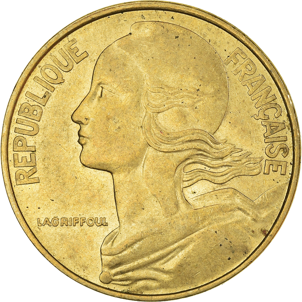 Moneda, Francia, 20 Centimes, 1978