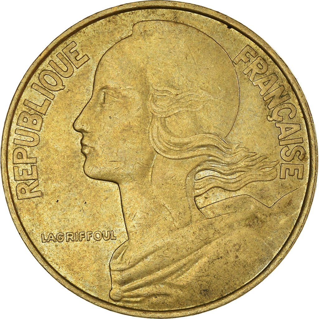 Moneda, Francia, 20 Centimes, 1993
