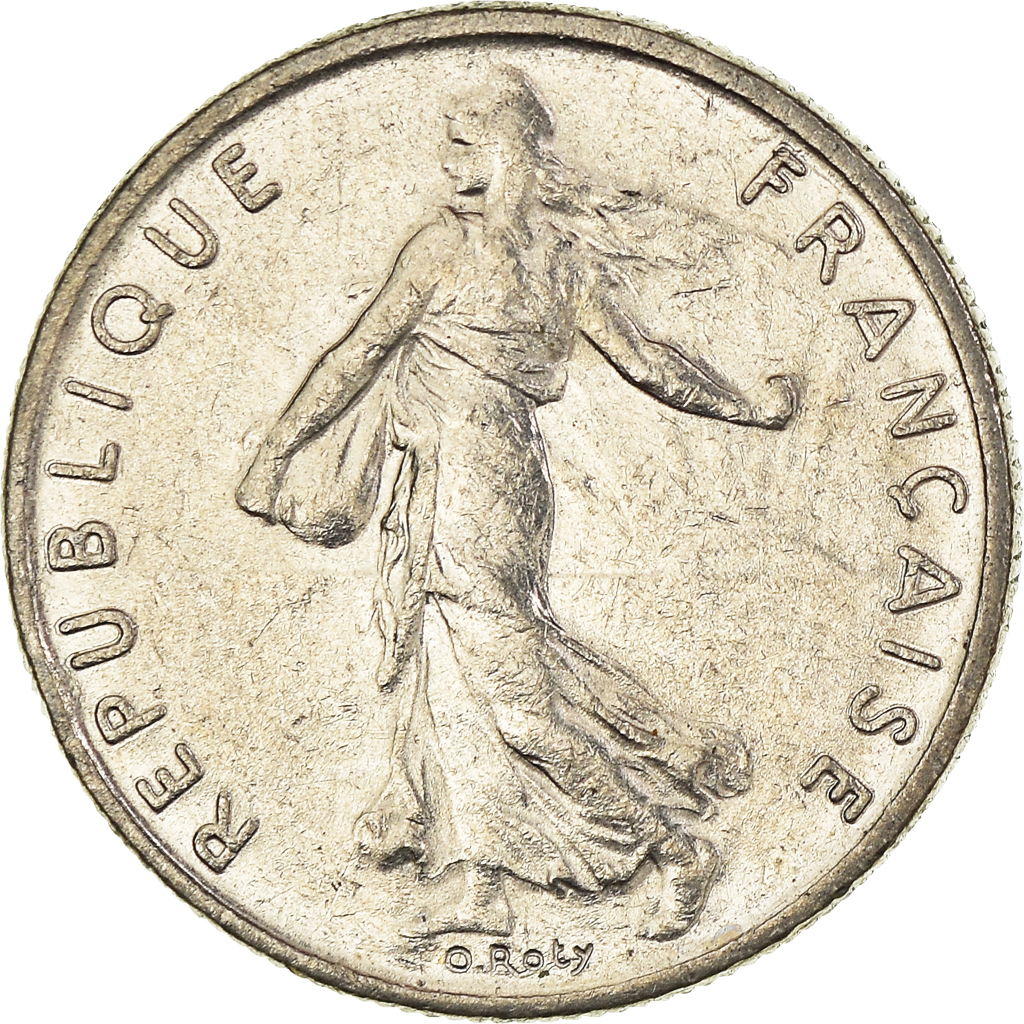 Moneda, Francia, 1/2 Franc, 1991