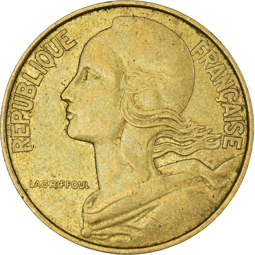 Moneda, Francia, 20 Centimes, 1976