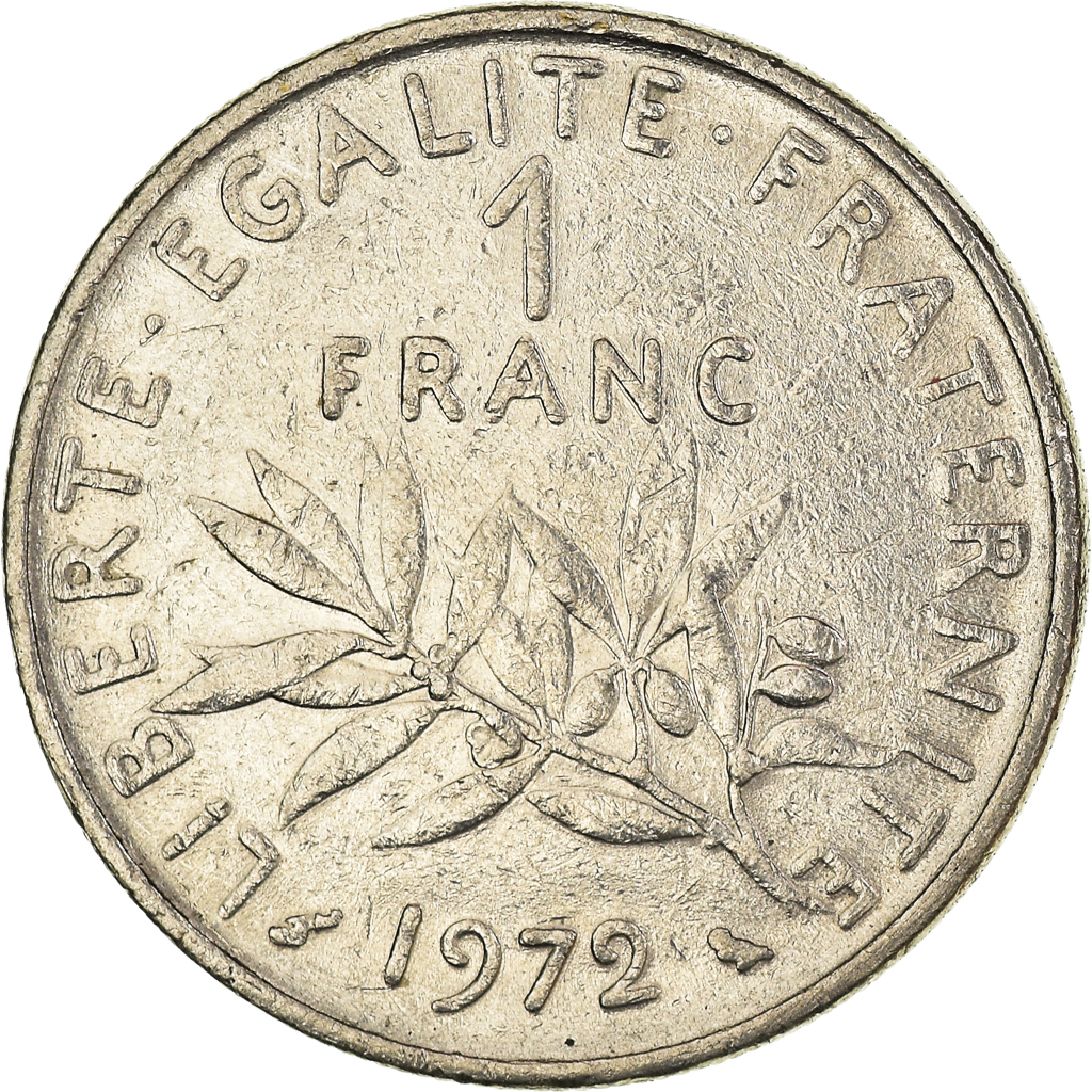 Moneda, Francia, Franc, 1972