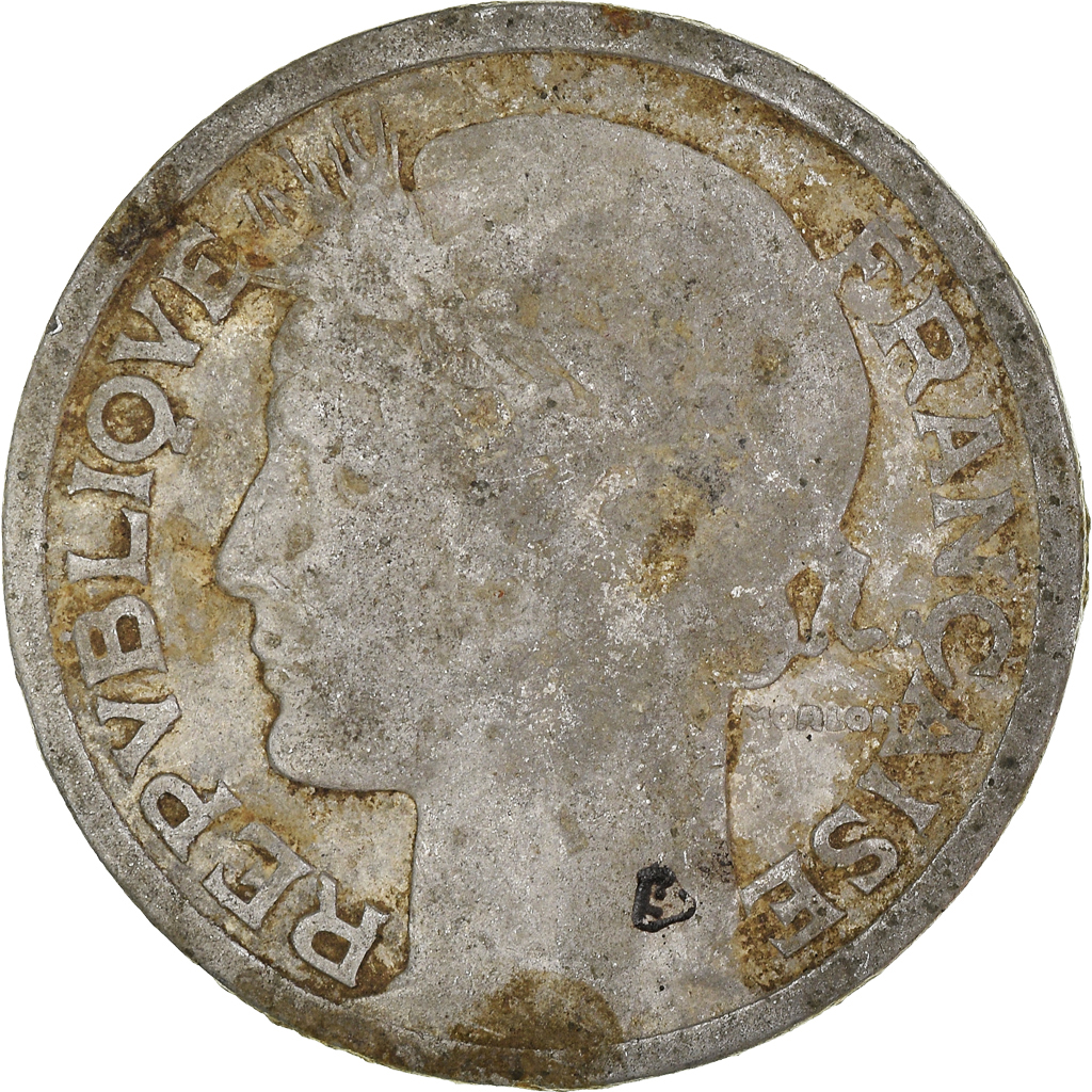 Moneda, Francia, 2 Francs, 1945