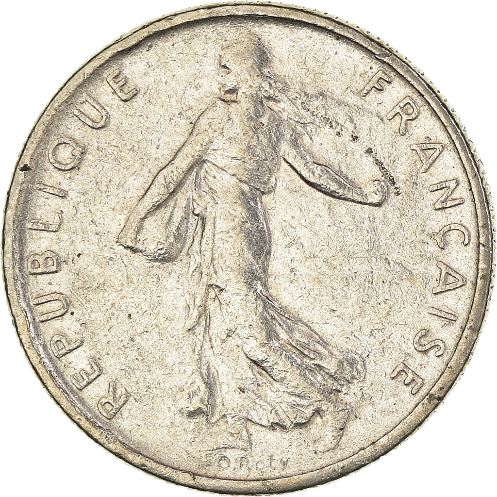 Moneda, Francia, 1/2 Franc, 1966