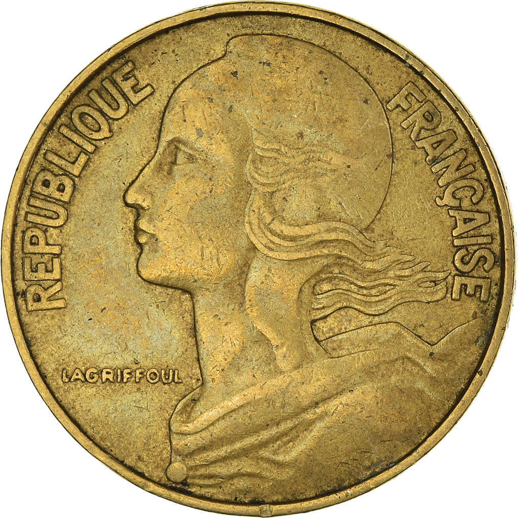 Moneda, Francia, 20 Centimes, 1971