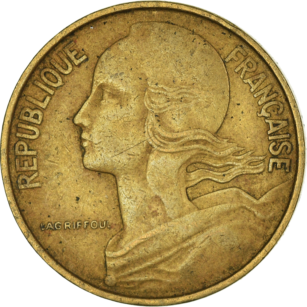 Moneda, Francia, 10 Centimes, 1970