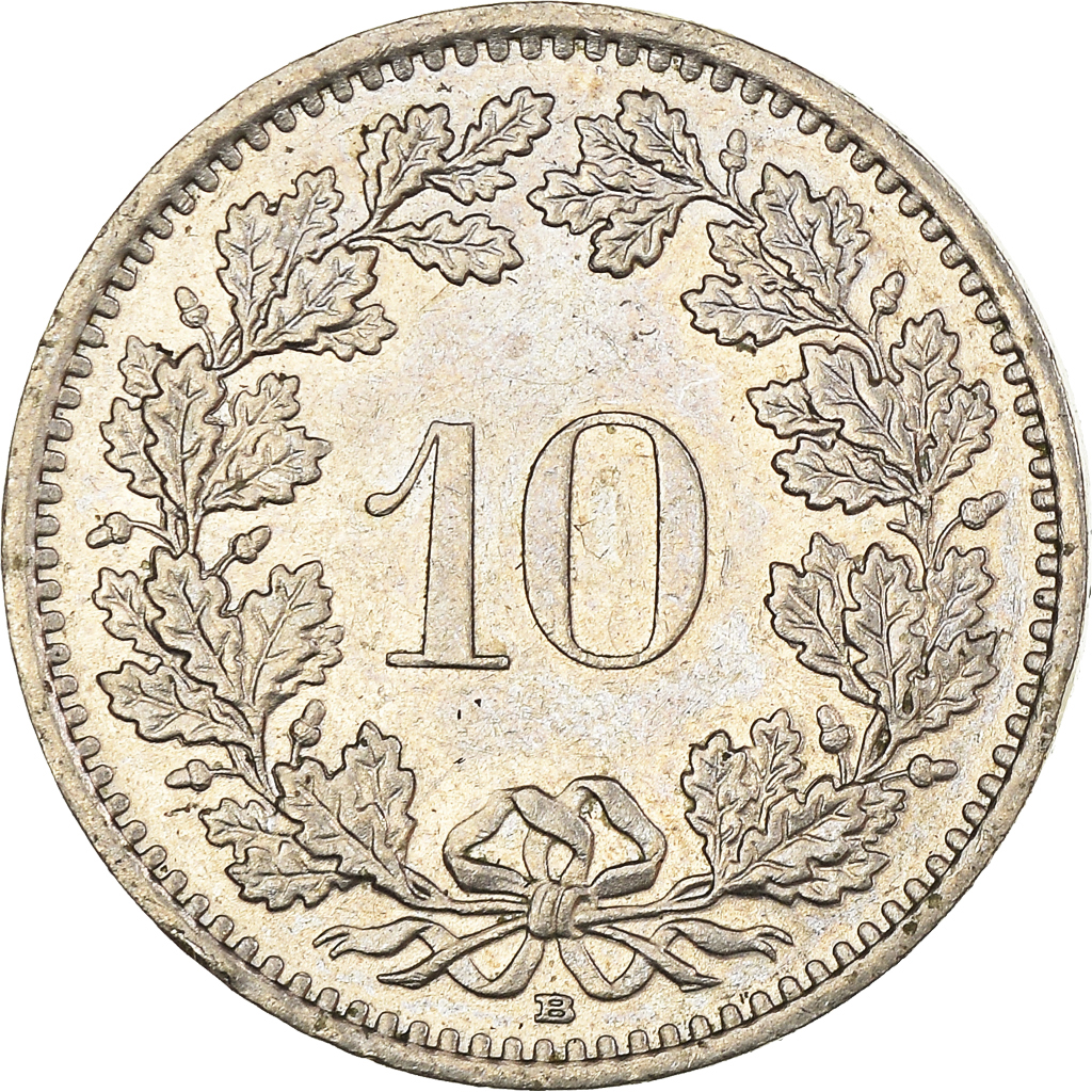 Moneda, Suiza, 10 Rappen, 1991