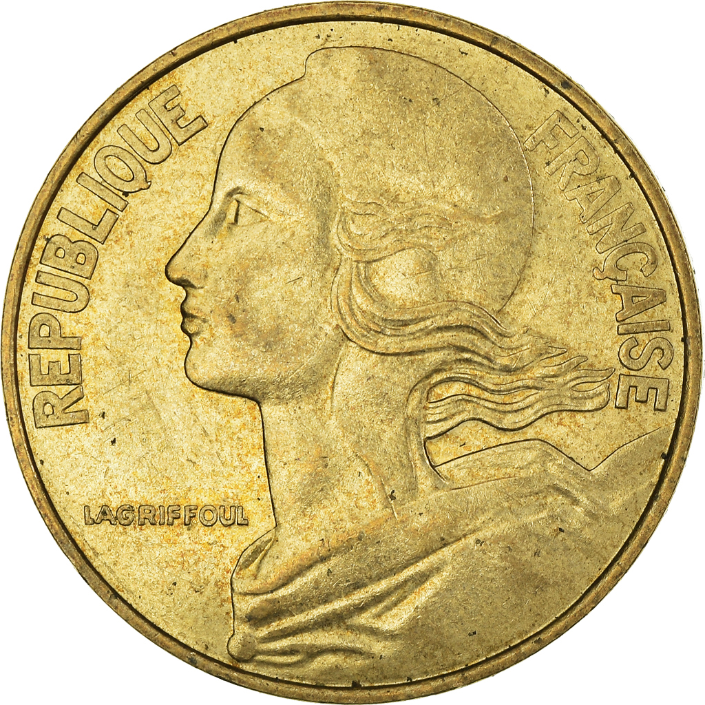 Moneda, Francia, 20 Centimes, 1981